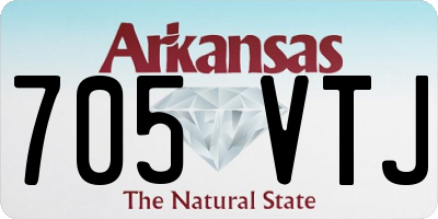 AR license plate 705VTJ