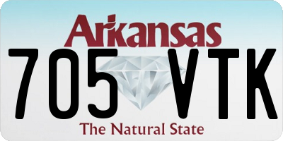 AR license plate 705VTK