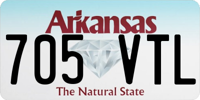 AR license plate 705VTL