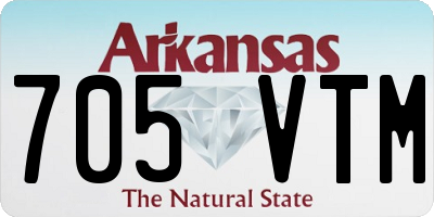 AR license plate 705VTM