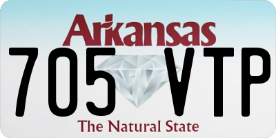 AR license plate 705VTP