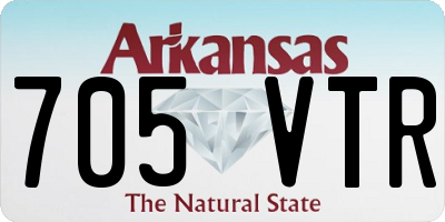 AR license plate 705VTR