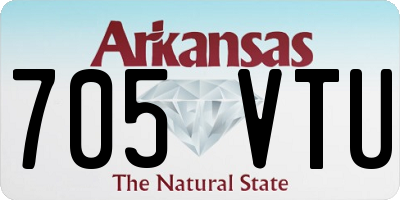 AR license plate 705VTU