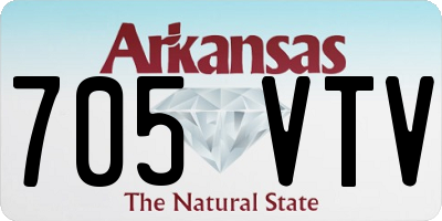AR license plate 705VTV