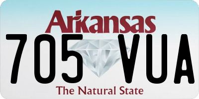 AR license plate 705VUA