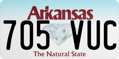 AR license plate 705VUC