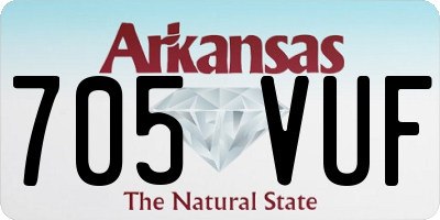 AR license plate 705VUF