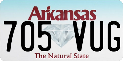 AR license plate 705VUG