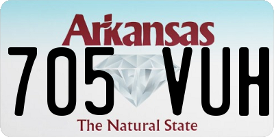AR license plate 705VUH