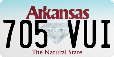 AR license plate 705VUI
