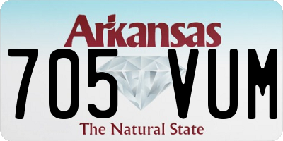 AR license plate 705VUM