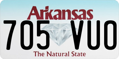AR license plate 705VUO