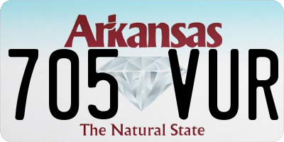 AR license plate 705VUR