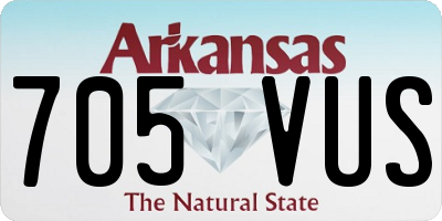 AR license plate 705VUS