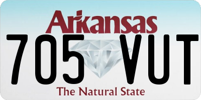 AR license plate 705VUT