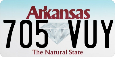 AR license plate 705VUY
