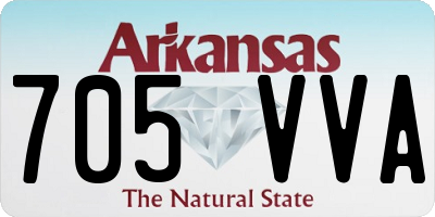 AR license plate 705VVA