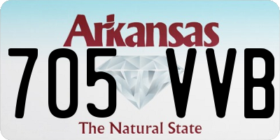 AR license plate 705VVB