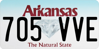 AR license plate 705VVE