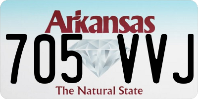 AR license plate 705VVJ