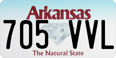 AR license plate 705VVL