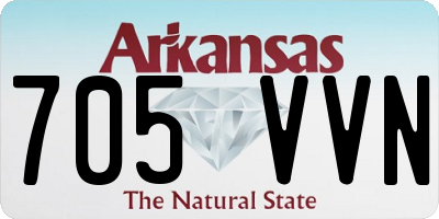 AR license plate 705VVN