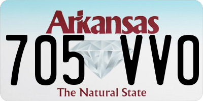AR license plate 705VVO