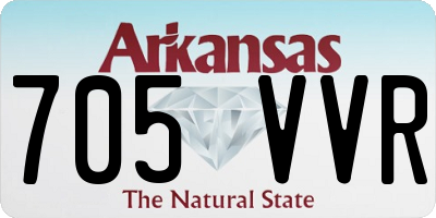 AR license plate 705VVR