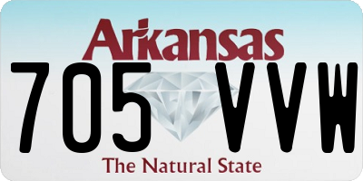 AR license plate 705VVW