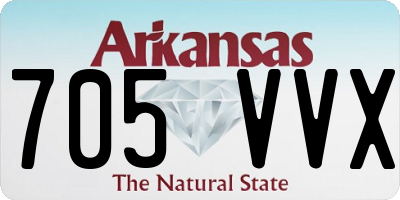 AR license plate 705VVX