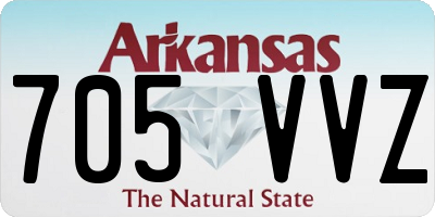AR license plate 705VVZ