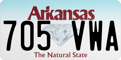 AR license plate 705VWA