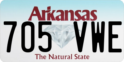 AR license plate 705VWE