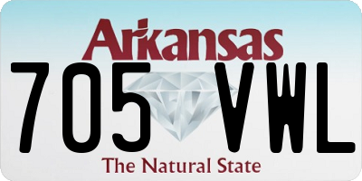 AR license plate 705VWL