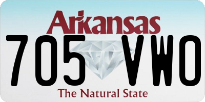 AR license plate 705VWO