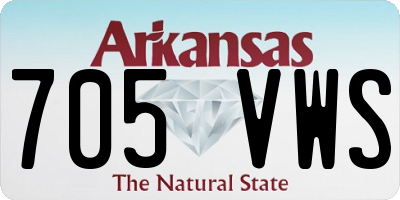 AR license plate 705VWS