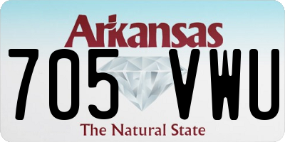 AR license plate 705VWU