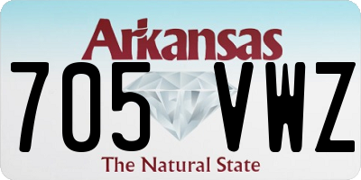 AR license plate 705VWZ