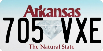 AR license plate 705VXE
