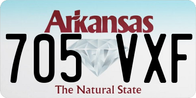AR license plate 705VXF