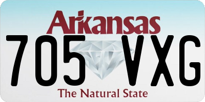 AR license plate 705VXG