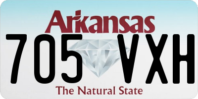 AR license plate 705VXH