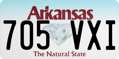 AR license plate 705VXI