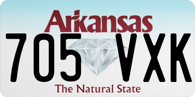 AR license plate 705VXK
