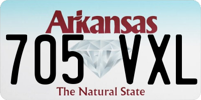AR license plate 705VXL