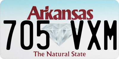 AR license plate 705VXM