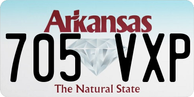 AR license plate 705VXP