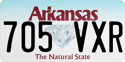 AR license plate 705VXR