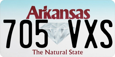 AR license plate 705VXS