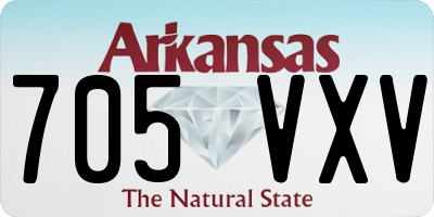AR license plate 705VXV